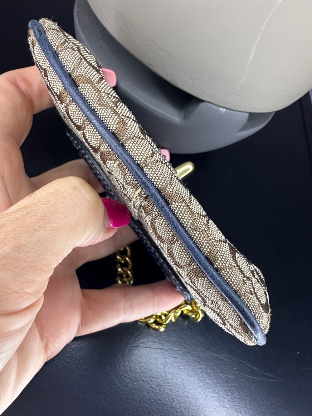 Rare Vintage 2006 Coach Micro SoHo Bag Charm Turnlock Mini Pouch Wristlet Y2K - Picture 8 of 10